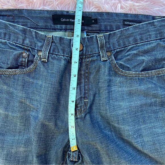 Calvin Klein Lean Bootcut size 6 length 32 mid-rise - Picture 5 of 10